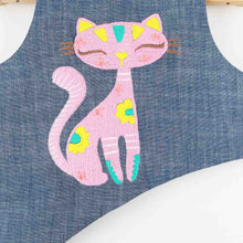 Load image into Gallery viewer, Blue Kitty Embroidered Co-Ord Set