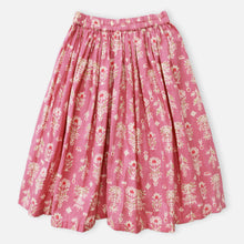 Load image into Gallery viewer, Pink Tiered Cotton Kurta With Flared Palazzo & Dupatta