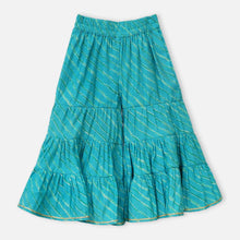 Load image into Gallery viewer, Blue Embellished Kurta With Sharara & Dupatta