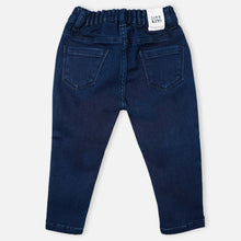 Load image into Gallery viewer, Navy Blue Embellished Denim Jeans
