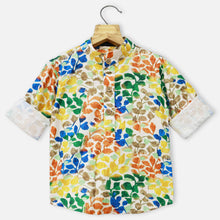 Load image into Gallery viewer, Red & Green Tropical Printed Short Kurta