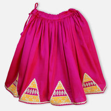 Load image into Gallery viewer, Orange & Pink Embroidered Lehenga Set