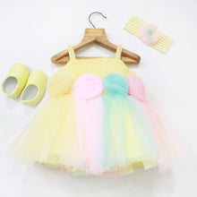 Load image into Gallery viewer, Colorful Flower Embellished With Booties & Headband