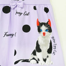 Load image into Gallery viewer, Cat Theme Short Sleeves Dress