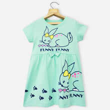 Load image into Gallery viewer, Bunny Embellished Short Sleeves Dress