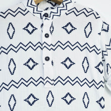 Load image into Gallery viewer, White Full Sleeves Printed Shirt
