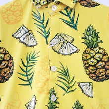 Load image into Gallery viewer, Yellow Fruit Theme Half Sleeves Shirt