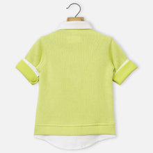 Load image into Gallery viewer, Knitted Collar Neck Full Sleeves T-Shirt