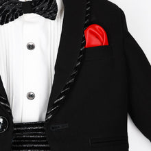 Load image into Gallery viewer, Black Tuxedo Suits With Cummerbund
