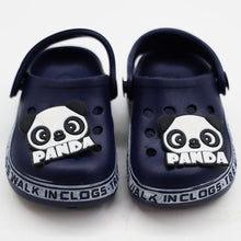 Load image into Gallery viewer, Peach & Blue Clogs With Panda Charms