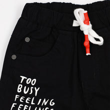 Load image into Gallery viewer, Black Typographic Cotton Jamaican