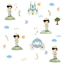 Load image into Gallery viewer, Blue Prince Theme Full Sleeves Organic Cotton Night Suit