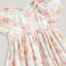 Load image into Gallery viewer, Floral Printed Cotton Half Sleeves Dress