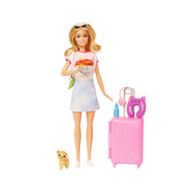Load image into Gallery viewer, Barbie Malibu Travel Set with Puppy Doll & Accessories