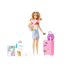 Load image into Gallery viewer, Barbie Malibu Travel Set with Puppy Doll & Accessories