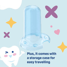 Load image into Gallery viewer, Blue Silicone Finger Toothbrush