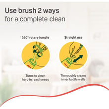 Load image into Gallery viewer, 2 In 1 Bottle & Nipple Nylon Brush