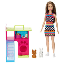 Load image into Gallery viewer, Barbie Doll With Puppy & Bunny Pet Playhouse Playset