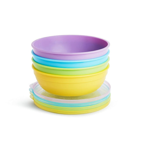 Munchkin 4 Bowls 4 Lids & 2 Spoons Set