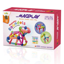 Load image into Gallery viewer, Mutlicolor Roundels Magnetic Balls And Stick Set - 32Pcs