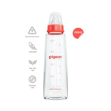 Load image into Gallery viewer, Red Glass Feeding Bottle With 2 Nipple - 240ml