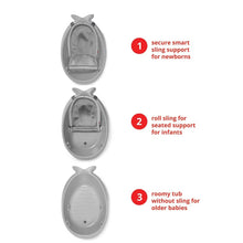 Load image into Gallery viewer, Grey Moby Smart Sling 3-Stage Tub
