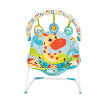 Load image into Gallery viewer, Blue Jungle Theme Music Vibrations Bouncer