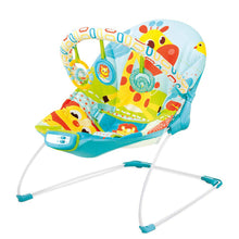 Load image into Gallery viewer, Blue Jungle Theme Music Vibrations Bouncer