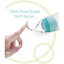 Load image into Gallery viewer, Blue Silicone Feeding Bottle Spoon