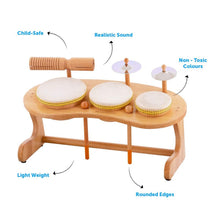 Load image into Gallery viewer, Brown Swoora Mini Drum Set