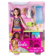 Load image into Gallery viewer, Barbie Doll With Puppy & Bunny Pet Playhouse Playset