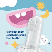 Load image into Gallery viewer, Blue Silicone Finger Toothbrush