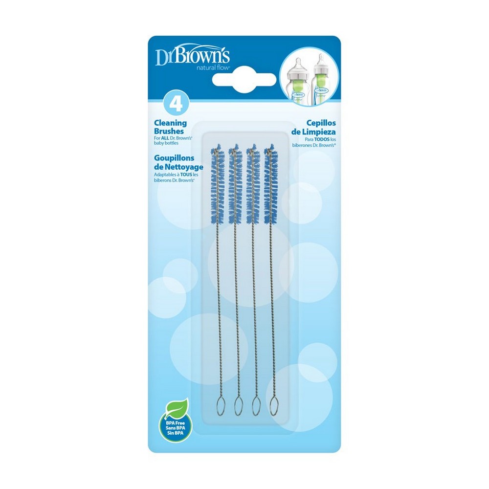 Natural Flow Baby Bottle Cleaning Brushes (Pack 4)