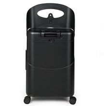 Load image into Gallery viewer, Midnight Black Ride-On Trolley Check-In Luggage 24 Inches