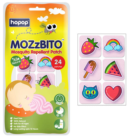 Mozzbito Mosquito Repellent Patches - 24Pcs (Print May Vary)