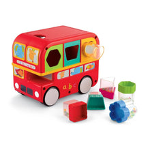 Load image into Gallery viewer, Red Shape Sorting Bus