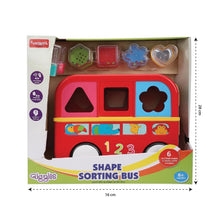 Load image into Gallery viewer, Red Shape Sorting Bus