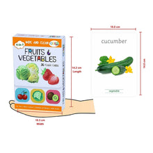 Load image into Gallery viewer, Fruits And Vegetables Flash Cards
