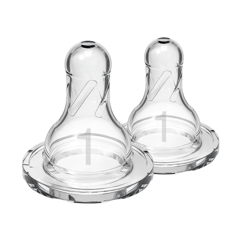 Narrow Level 1 Natural Flow Silicone Teats - Pack Of 2