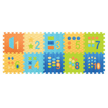 Load image into Gallery viewer, Sunta Numbers & Shapes Puzzle Foam Mat - 10 Pieces