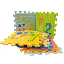 Load image into Gallery viewer, Sunta Numbers & Shapes Puzzle Foam Mat - 10 Pieces