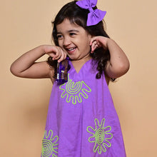 Load image into Gallery viewer, Purple Sleeveless Top With Pant & Dupatta