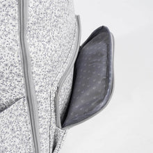 Load image into Gallery viewer, Grey Flower Mellow Backpack Diaper Changing Bag