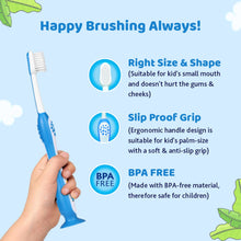 Load image into Gallery viewer, Blue & Green Animal Theme Toothbrush With Cover