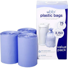Load image into Gallery viewer, Disposable Diaper Pail Plastic Bags - 75Pcs