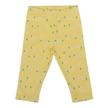 Load image into Gallery viewer, Cotton Printed Leggings- Grey, Pink & Yellow