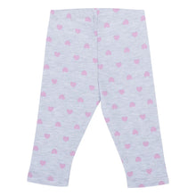 Load image into Gallery viewer, Cotton Printed Leggings- Grey, Pink & Yellow