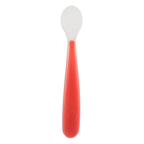 Pink Soft Silicone Spoon