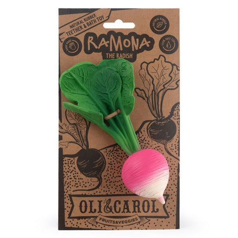 Ramona The Radish Natural Rubber Teether