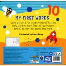 Load image into Gallery viewer, My First Words Squishy Sound Book With 5 Sounds To Discover
